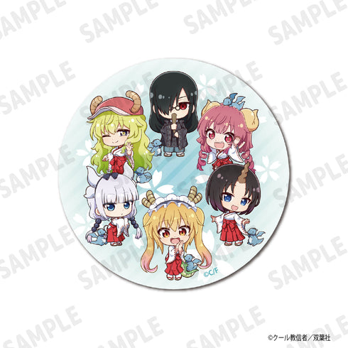 『小林さんちのメイドラゴン』75mmBIG缶バッジ(デフォルメ 総柄)